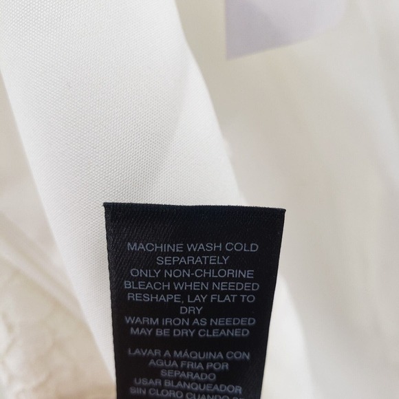 White House Black Market Bell Sleeve Shift Dress Womens 6 Lace Overlay Lined - Picture 6 of 16